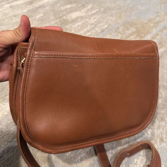 VTG Coach Praire crossbody made in USA full grain leather in GUC light brown - Picture 5 of 15